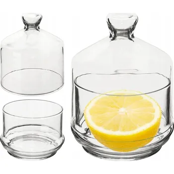 Dóza na potraviny Skleněná dóza na CITRONY do kuchyně s víkem