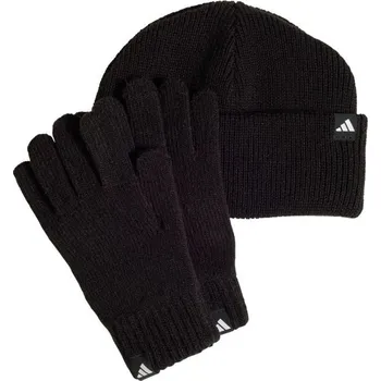 Dětská sada adidas čepice + rukavice černá JP2783 Mládež
