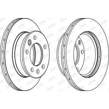 Brzdový systém Brzdový kotouč JURID 569122J