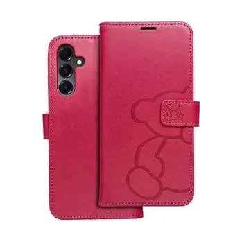 Pouzdro na mobilní telefon Pouzdro MEZZO Book pro SAMSUNG A16 5G teddy bear magenta - OEM + zdarma možnost vyzkoušet a vrátit zboží do 30 dní