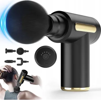 Masážní přístroj MASÁŽNÍ PISTOLE SUPER VÝKONNÁ MASÁŽNÍ PŘÍSTROJ NA TĚLO ZÁDA SADA HLAVIC TYPE-C