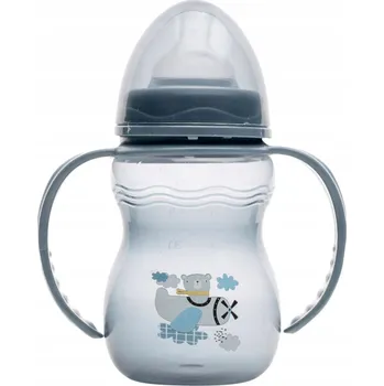 Láhev Láhev lahev na pití s držadlem a dudlíkem 250 ml Lorelli, modrá