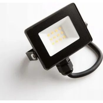 LED halogenový reflektor 10W studená bílá 900lm IP65 černý Ecolight