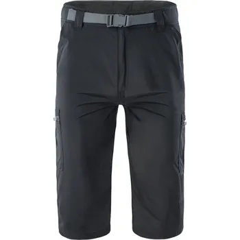 Pánské kraťasy PÁNSKÉ TREKINGOVÉ KRAŤASY HI-TEC LOBINO 3/4 ČERNÉ VELIKOST XXXL