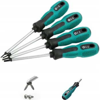 Šroubovák Sada trojúhelníkových šroubováků 4 ks ocel CR-V s magnetickými hroty