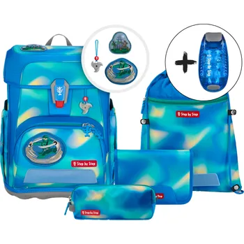 Školní batoh Školní aktovka Step by Step Cloud FLASH Ninja Zazu – 5dílný set, AGR certifikát + DÁREK ZDARMA