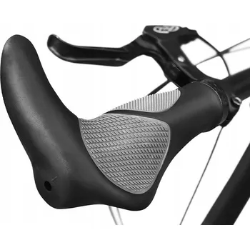 grip Gripy na kolo Řidítka s rohy protiskluzové MTB Trekking šedé