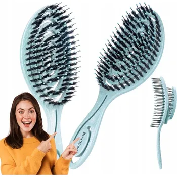 kartáč na vlasy Kartáč na vlasy z divočáka pro rozčesávání, ventilační, spirálový, masážní
