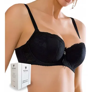 Podprsenka Podprsenka balkonetka VB-118 Vena černá 75F