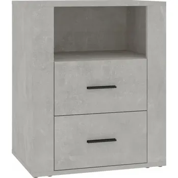 Noční stolek Noční stolek, barva betonově šedá, 50x36x60 cm