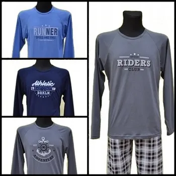 Pánské oblečení MLÁDEŽNÍ PÁNSKÉ PYŽAMO DL. RUKÁV R 182 XL SUTEX