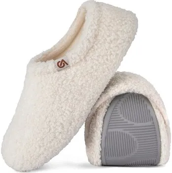Dívčí zimní obuv VeraCosy - Dámské pantofle s kudrnatým kožíškem a paměťovou pěnou - Protiskluzové, lehké a prodyšné
