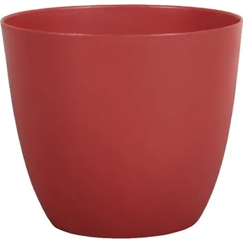 Obal na květináč Obal na květináč plastový PATRICIE Ø 11 x 10 cm matný červený