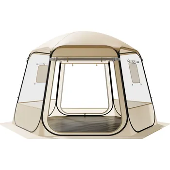 Stan Vevor Bublinový stan 3.36×3.05 m vodotěsný, odolný uv, s okny 8–10 osob
