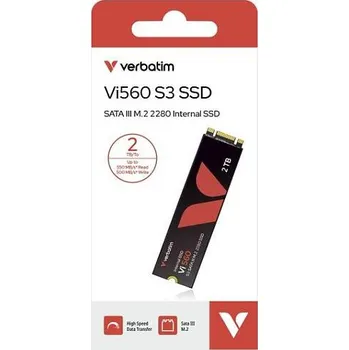 Interní pevný disk Verbatim SSD 2TB M.2 2280 SATA III Vi560 S3 interní disk + DOPRAVA ZDARMA