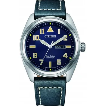 Hodinky Pánské analogové hodinky Citizen Eco-Drive s koženým řemínkem BM8560-45L