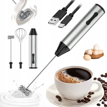 NAPĚŇOVAČ MLÉKA VAJEC KÁVY MINI MIXÉR ELEKTRICKÝ RUČNÍ ŠLEHAČ TYČ
