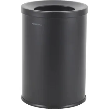 Odpadkový koš Stella Koš na odpadky 10 L, víko s otvorem, ocel černá matná 20.105-MBB