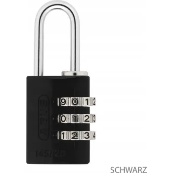 Visací zámek Abus 145/20 B/DFNLI černý visací zámek na kód