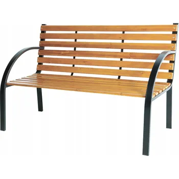 Zahradní lavice Lavička s opěradlem, dřevěná, 122 x 60 cm