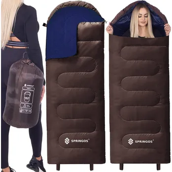 Spacák Spací pytel Springos Mumie 2v1 deka turistický lehký 80 cm x 220 cm Pravý
