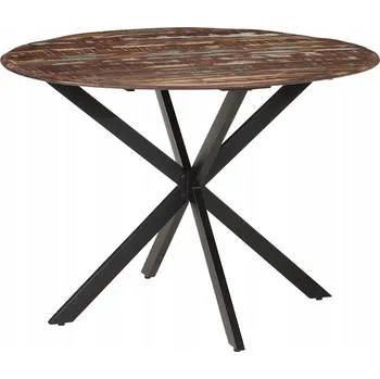 Jídelní stůl Kuchyňský stůl VidaXL kulatý, odstíny hnědé, 0 x 110 x 78 cm