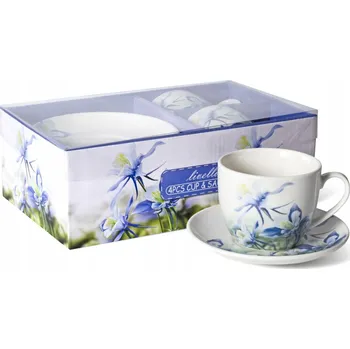 Sada šálků s podšálky 2+2 PORCELÁN CR2-68 LIVELLO