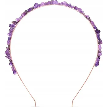 Čelenka CRYSTALLOVE kovová čelenka do vlasů zlatá