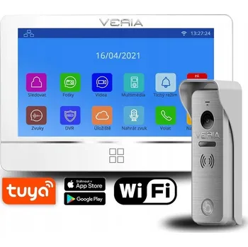 Veria SET Širokoúhlý videotelefon 8277B-W (Wi-Fi) bílý + řada 831 2-WIRE