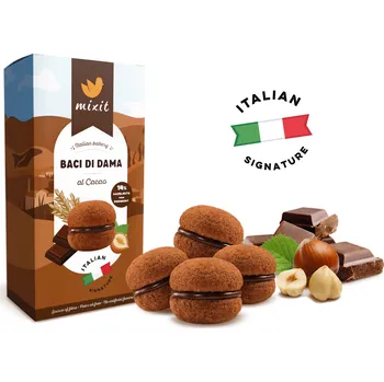 Italské sušenky s ořechy a čokoládou Premium bez palmového oleje 170g