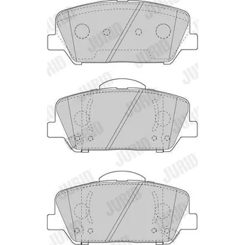 Brzdová destička Sada brzdových destiček, kotoučová brzda JURID 573447J