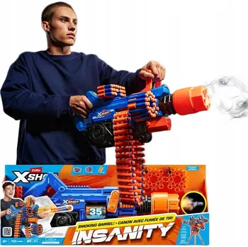 MINIGUN NA ŠIPKY X-SHOT INSANITY SMOKING BARREL S KOUŘEM A SVĚTLEM
