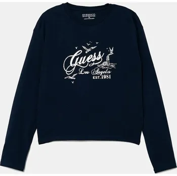 Dětská móda Dětské tričko s dlouhým rukávem Guess J5BI18.J1314.9BYA námořnická modř 59X, vel. 158-166