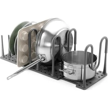 Zahradní dekorace Organizér na nádobí Umbra Peggy na hrnce, pánve, poklice, prkénka, plechy na pečení a další,