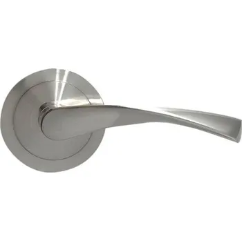 Micel - 07082 - Sada klik s širokou rozetou (65 mm) a pákou z hliníku, povrchová úprava saténový