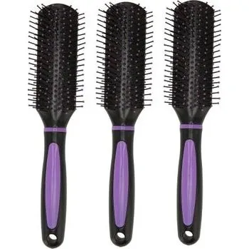 hřeben Qukaim 9 Rows Vent Hairbrush 9 Rows Styling Vent Hairbrush kartáč na vlasy pro rozčesávání,