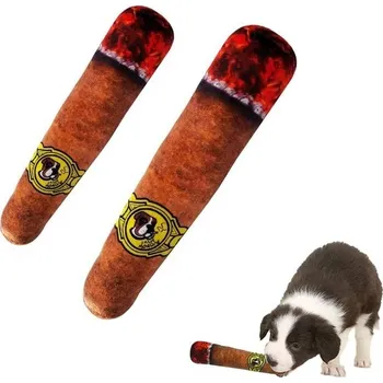 Hračka pro psa CAIJ 2 balení plyšových hraček pro psy, interaktivní hračky s pískajícím efektem pro malé, střední