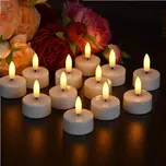 EXTSUD 12dílné LED čajové svíčky s časovačem, svíčky na baterie, bezplamenné svíčky, noční světla,