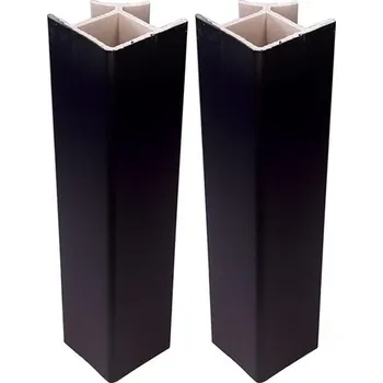 Cyclingcolors 2x Spojky pro rohové kuchyňské soklové lišty, panely soklových lišt, rohové skříňky,