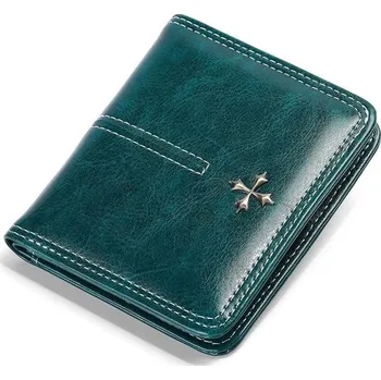 Peněženka Malá peněženka SENDEFN - kožená, zelená