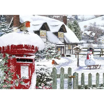 Puzzle ALIPSON Puzzle Červenky ve sněhu 500 dílků