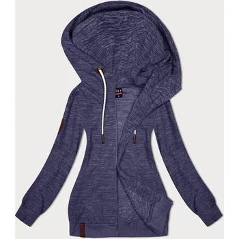 Dámská mikina Světle modrá melanžová dámská polarová (fleecová) mikina s kapucí 6&8 Fashion, odstíny modré XXL (44) i392_23583-48