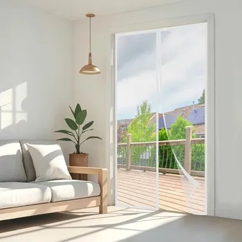 Roleta Magnetická síť proti hmyzu Wzlxcxxy na balkonové dveře, odolnější síť proti hmyzu 80x190 cm, čistě