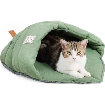 Bouda pro psa MOLEDINO Kočičí spací pytel Měkký plyšový teplý kočičí pelíšek, psí spací pytel omyvatelný uvnitř