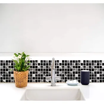 Obklad Samolepící obklady 6 ks - černé