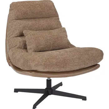 Obývací pokoj Relaxační otočné křeslo FELICIA RAVEN hnědé