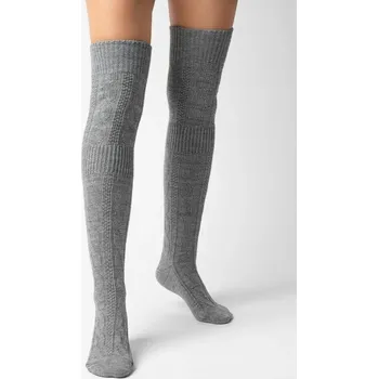 Dámské punčochy Dámské nadkolenky Steven 04K236, černá 38-40 i384_93349243