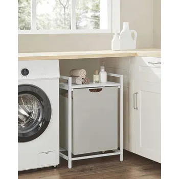 Koš na prádlo Volně stojící koš na prádlo Oskar 65 l bílý