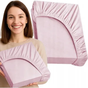 Prostěradlo PROSTĚRADLO S GUMOU LUXURY BAVLNĚNÝ SATÉN 90X200 RŮŽOVÁ BARVA