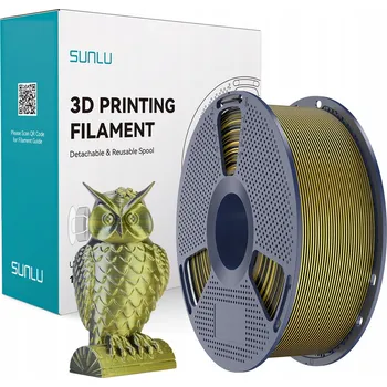 Filament Sunlu PLA+ Silk Dual Černá Zlatá, černá/zlatá, 1 kg
